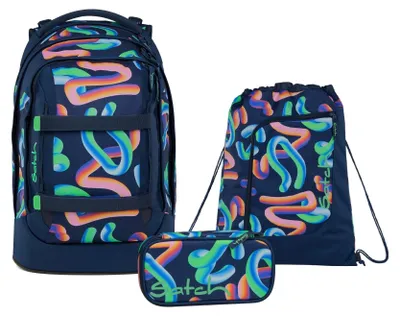 Produktbild von Satch, Schulrucksack-Set PACK Crazy Twist 3-teilig, ab 5. Klasse