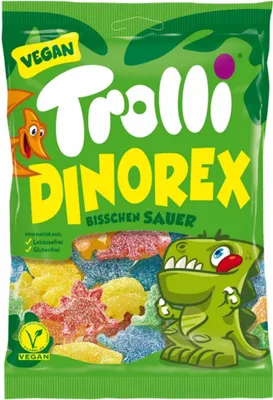 Obrázok produktu pre Trolli Dino Rex Sour (Vegan) 150g