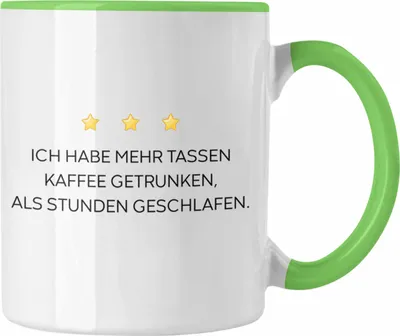 Produktbild von Trendation - Lustige Tasse mit Spruch für Frauen Männer Arbeit Büro Lustig Tassen Becher mit Sprüchen Kollegin Geschenk Sarkasmus Kaffee (Grün)