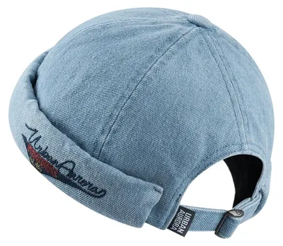 Zdjęcie produktu dla Czapka typu "docker" uni , bez daszka, regulowana, obwód 55-60 cm, bawełna, kolor niebieski