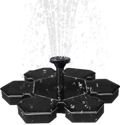 Immagine prodotto di Giardino Mini galleggiante pompa dell'acqua di energia solare Fontana 4 spruzzatore Giardino stagni galleggiante decorazione Kit