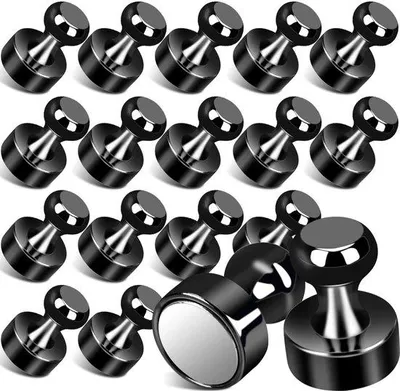 Obrázek produktu pro Silné neodymové magnety, 18 kusů mini černých magnetů