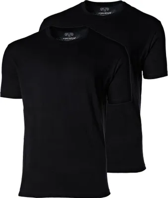 Produktbild von CECEBA Herren T-Shirt, kurzarm, Baumwolle, Single Jersey, schwarz, uni, 2er Pack Größe: 64