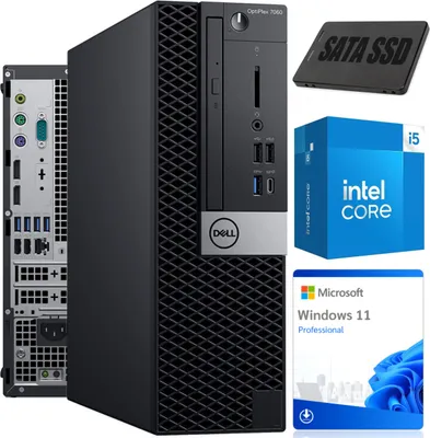 Produktbild von Komputer PC Dell OPTIPLEX 7060 SFF | Intel i5-8500 | 16 GB DDR4 | 1000 GB SSD | Win11 | Klasa A
