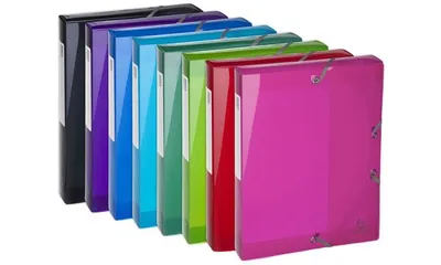 Produktbild von Exacompta Archivbox 59660E PP Rückenbreite 60mm DIN A4 sortierte Farben