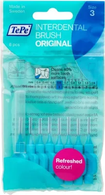 Obrázek produktu pro TePe Original mezizubní kartáčky 3 modré (0,6 mm) 8 ks