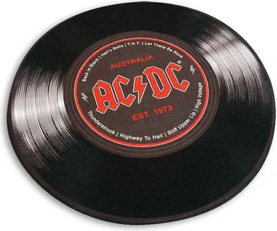 Produktbild von AC/DC XL Teppich rund Schallplatte