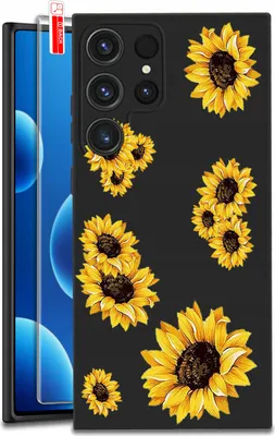 Productafbeelding van Hoesje voor Samsung Galaxy S24 Ultra | DESIGNEN | Siliconen mat hoesje + beschermglas 9H