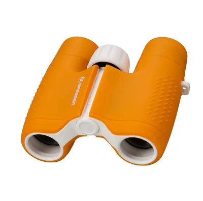 Produktbild von Bresser Optics BRESSER Junior 6x21 Kinderfernglas in verschiedenen Farben orange, Dach, 6x, 2,1 cm, Orange, Weiß, 168 g
