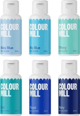 Produktbild von AOS Set | Colour Mill Lebensmittelfarbe Blue Colours Set 6x 20ml