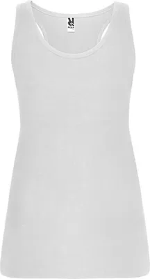Produktbild von Roly CA6535 | Damen Brenda Tank Top, Single Jersey - Farbe: White 01 - Größe: M