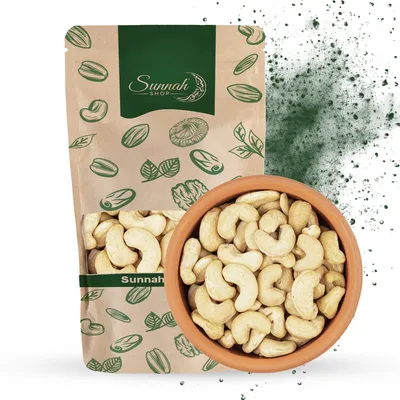 Produktbild von Sunnah Shop® Knackige Cashewkerne 1kg Naturbelassen ungesalzen und Unbehandelt | 100% Natürliche Rohkost Cashewkerne | Cashew Nüsse - reich an Protein