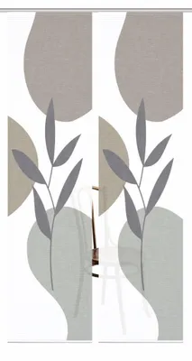 Produktbild von 84074 FRONDA Schiebegardine, recyceltem Polyester 245x60 cm