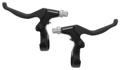 Produktbild von Promax Fahrrad Bremshebel V-Brake 3-Finger links rechts paar schwarz