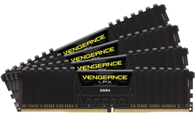 Image de DDR4  32GB PC 3200 CL16 CORSAIR KIT (4x8GB) Vengeance Black retail