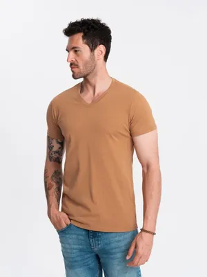 Obrázek produktu pro Ombre Clothing Pánské tričko s krátkým rukávem Heman hnědá S