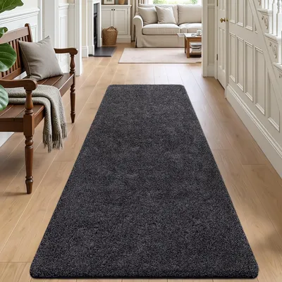 Productafbeelding van Läufer, tapijt, 80 x 250 cm, zwart-grijs, antislip