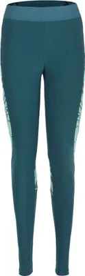 Teal Leggings "Hose Moab Lady 1.0" von DirectAlpine; geeignet für Damen; mit seitlichen Designelementen.
