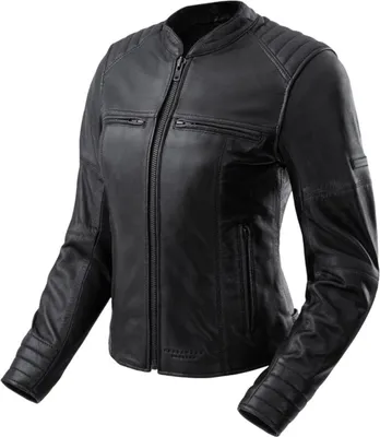 Produktbild von Motorradjacke Leder Schwarz 3XL mit Level-2 Protektoren und Belüftung