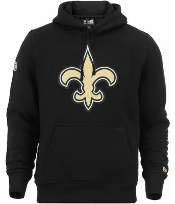 Imagen del producto de Sudadera con capucha NFL, equipo de los New Orleans Saints, marca New Era, color negro