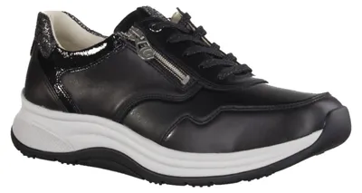 Produktbild von Ganter Hig. Fly Da H 2-201867 Damen Halbschuh, Leder, Schwarz sensitiv - Damenschuhe Bequeme Schnürschuhe, Schwarz, leder (calf-leder)