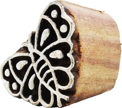 Produktbild von Holzstempel - Schmetterling 02 - 3,5 cm - Holz