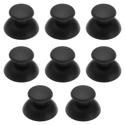 Obrázok produktu pre EMSea, 4 kusy analógových joystickov kompatibilné s ovládačom PS3, príslušenstvo na opravu, páčky, náhradné krytky, analógový joystick, rukoväť ovládača, čierna farba