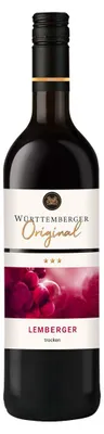 Immagine prodotto di Württemberger Lemberger secco rosso granato forte bottiglia 750ml