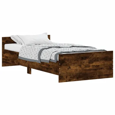 Obrázok produktu pre vidaXL Rám postele bez matraca dub dymový 100x200 cm materiál na báze dreva