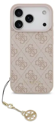 Obrázok produktu pre Guess – Hardcase 4G Charm Cradle MagSafe obal na iPhone 17 Pro – ružový
