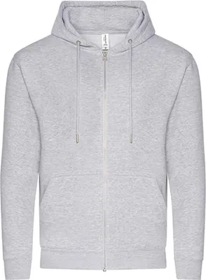 Produktbild von Just Hoods JH250 | Organic Zoodie Baumwolle / recycelter Polyester - Farbe: Heather Grey - Größe: XS