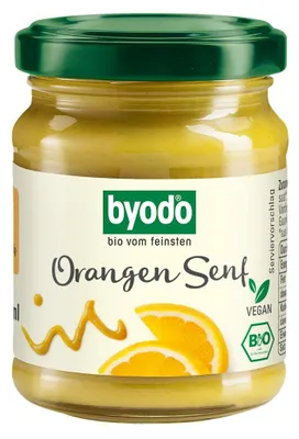 SOS MUSZTARDOWO - POMARAŃCZOWY BEZGLUTENOWY BIO 125 ml - BYODO