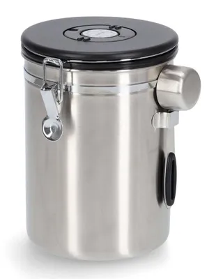 Obrázok produktu pre Zeller Present 27368, Zásobník na kávu, 2,7 L, Plast, Nerezová oceľ, Nerezová oceľ, Vyklápacie veko, Kolo