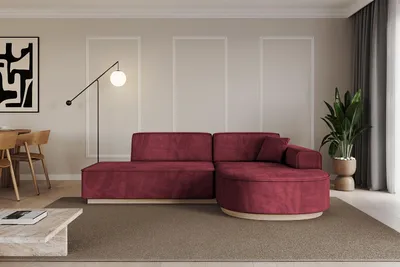 Produktbild von ALTDECOR Ecksofa in L-Form ARRIO-L1 -243x171x83 cm Bordeauxrot - Corner Sofa Bett Eckcouch Couch Wohnlandschaft Cauchsofa