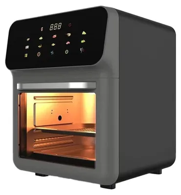 Produktbild von 15L Heißluftfritteuse mit großem Fassungsvermögen, Multifunktionaler Elektrischer Ofen mit Sichtfenster, Antihaft-Pfanne & Smart Touchscreen