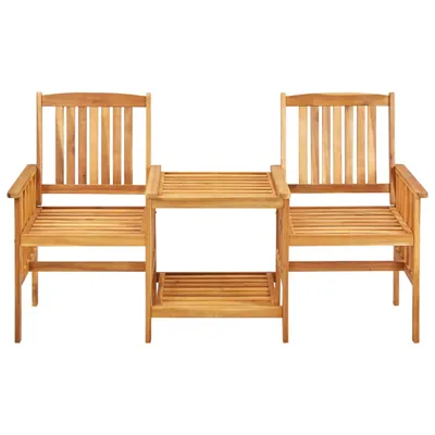 Obrázok produktu pre vidaXL Záhradné stoličky s čajovým stolíkom 159x61x92 cm Masívne drevo Akácia