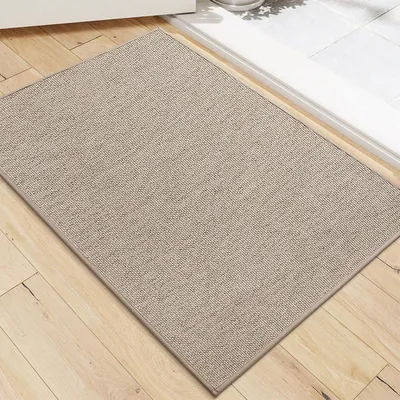 Productafbeelding van Binnenmat 60 x 90 cm, khaki. Vuilvanger, antislip, absorberend, plat