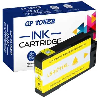 Obrázok produktu pre Atrament kompatibilný pre HP 711 HP711 DesignJet T120 T125 T130 T520 T525 žltá