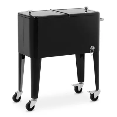 Obrázok produktu pre Uniprodo chladiaci box s vozíkom - 57 l - Otvárač fliaš