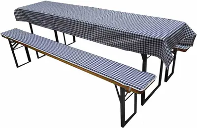 Produktbild von GARDAMO Auflagen zu Festzeltgarnitur 3tlg, blau-weiß L33100