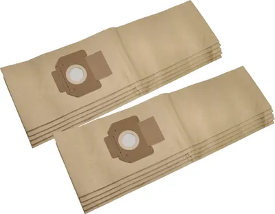 Produktbild von vhbw 10x Staubbeutel kompatibel mit Kärcher NT 48/1, 82/1, 70/3, NT 72/2, 65/2 Staubsauger - 38cm x 22cm braun