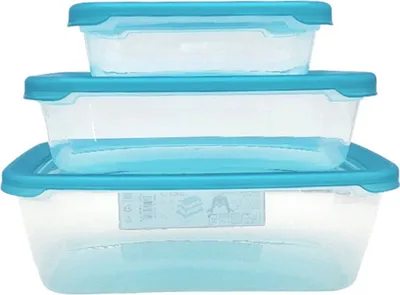 Produktbild von Satz von 3 Stück von Behältern "POLAR FROST",0,6L/1,3L/2,5L