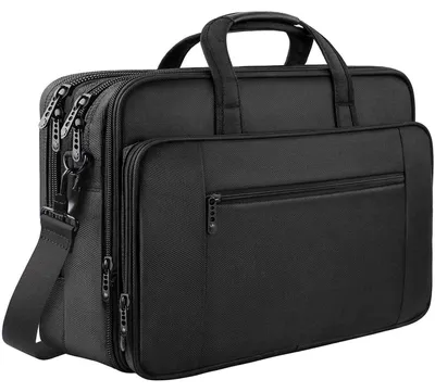 Immagine prodotto di Borsa per laptop ventiquattrore uomo - Grande borsa per laptop - Nero