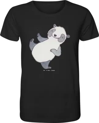 Produktbild von Mr. & Mrs. Panda Shirt Herren Panda Kampfkunst Größe M - Schwarz - Geschenk, Selbstverteidigung, T-Shirt, Oberteil, Herren-T-Shirt, Kampfsportarten, Tshirt, Jersey-Shirt