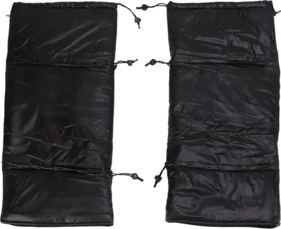Imagen del producto de 2 protectores para las rodillas de forro polar de nylon, resistentes al viento, ideales para proteger las piernas en actividades como esquí, ciclismo, equitación y patinaje