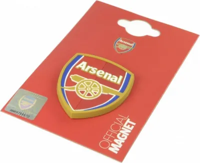 Image de Aimant pour réfrigérateur Arsenal FC avec blason officiel du club BS600 (taille unique) (Rouge)