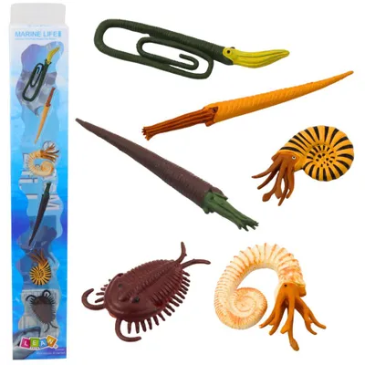 Produktbild von Lean Prähistorische Meerestiere Mini-Figuren Set 6-9Cm 6Tlg.