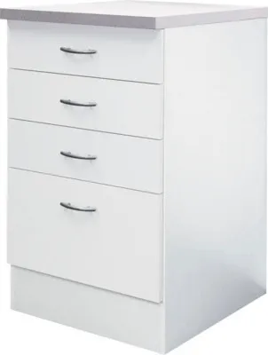 Produktbild von Flex Well Auszugunterschrank Wito BxTxH 50 x 60 x 85 cm weiß matt zerlegt 00006974