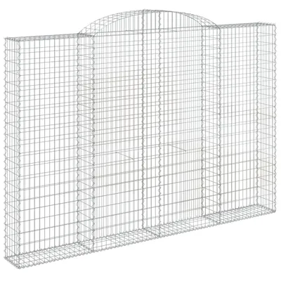 Produktbild von vidaXL Gabione mit Hochbogen 300x30x200/220 cm Verzinktes Eisen