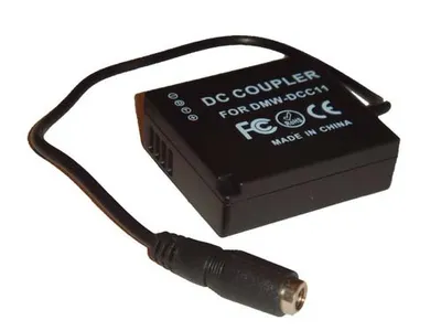 Produktbild von vhbw DC Kuppler Netzadapter kompatibel mit Panasonic Lumix DMC-GF3T, DMC-GF3R, DMC-GF5, DMC-GF3W, DMC-GF3X Kamera, Digitalkamera, DSLR, Spiegelreflex